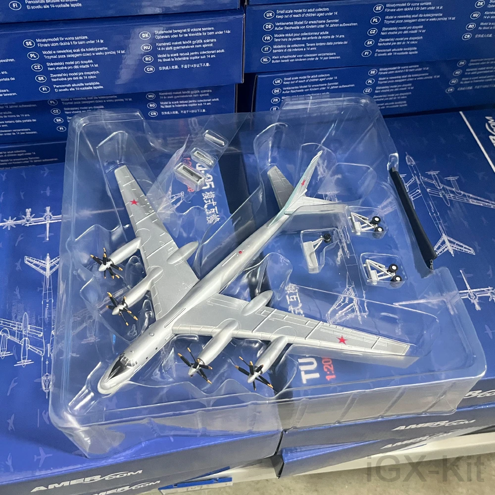 

Масштаб 1/200 Туполєв TU-95 TU95 Стратегический бомбардировщик типа медведя Металлическая модель игрушки