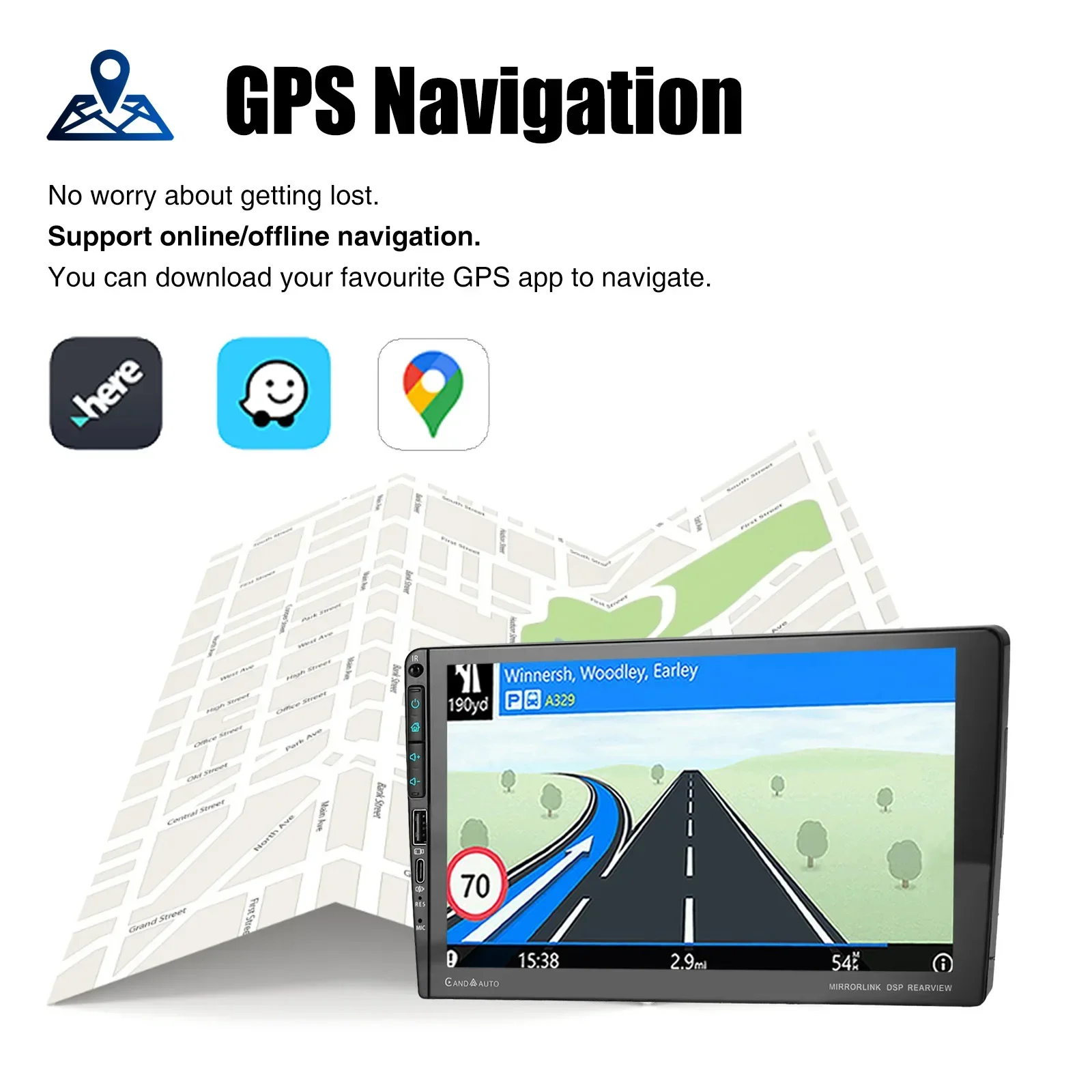 ESSGOO DAB+ 9'' Android14 32/64G Für Nissan Qashqai J10 2006-2013 Carplay Autoradio RDS GPS Navi WIFI BT USB Typ-C – Detail 6