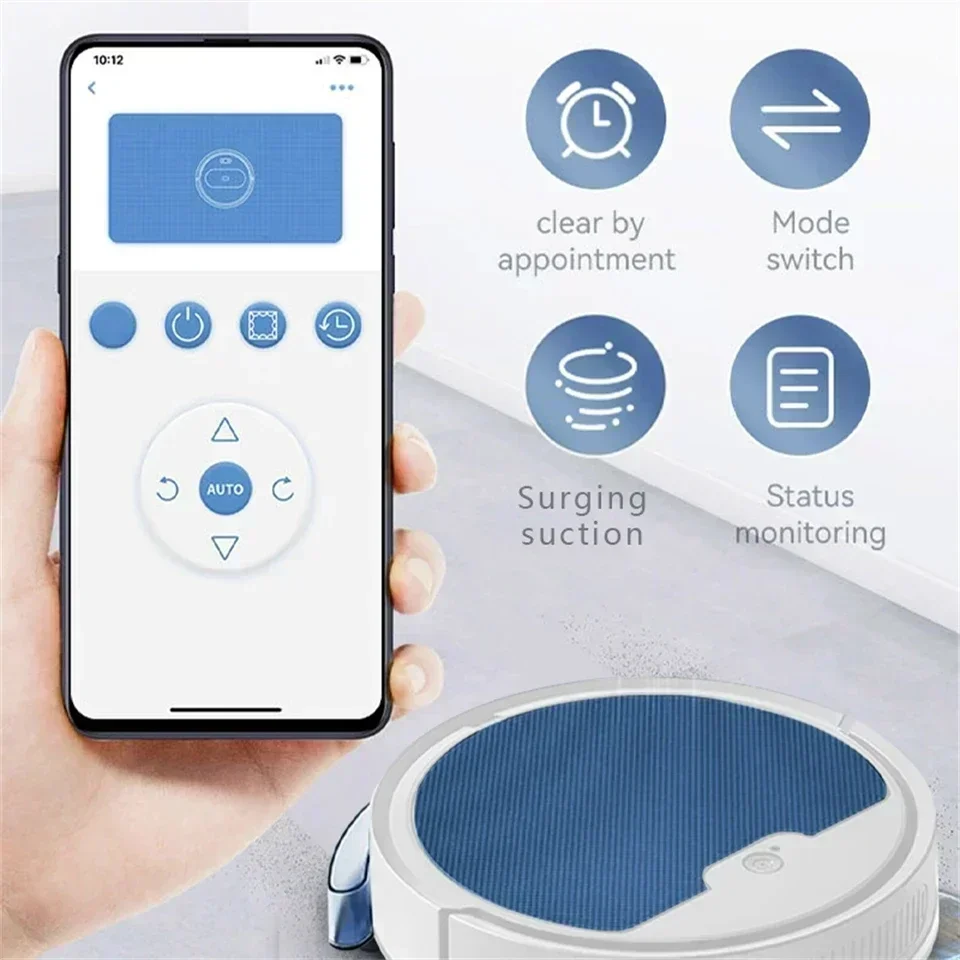 For 2024 NEW Vacuum Cleaner APP Remote Automatic Control Sweeping Robot With Water Tank Sweep and Wet Mopping Vacuum Cleaning