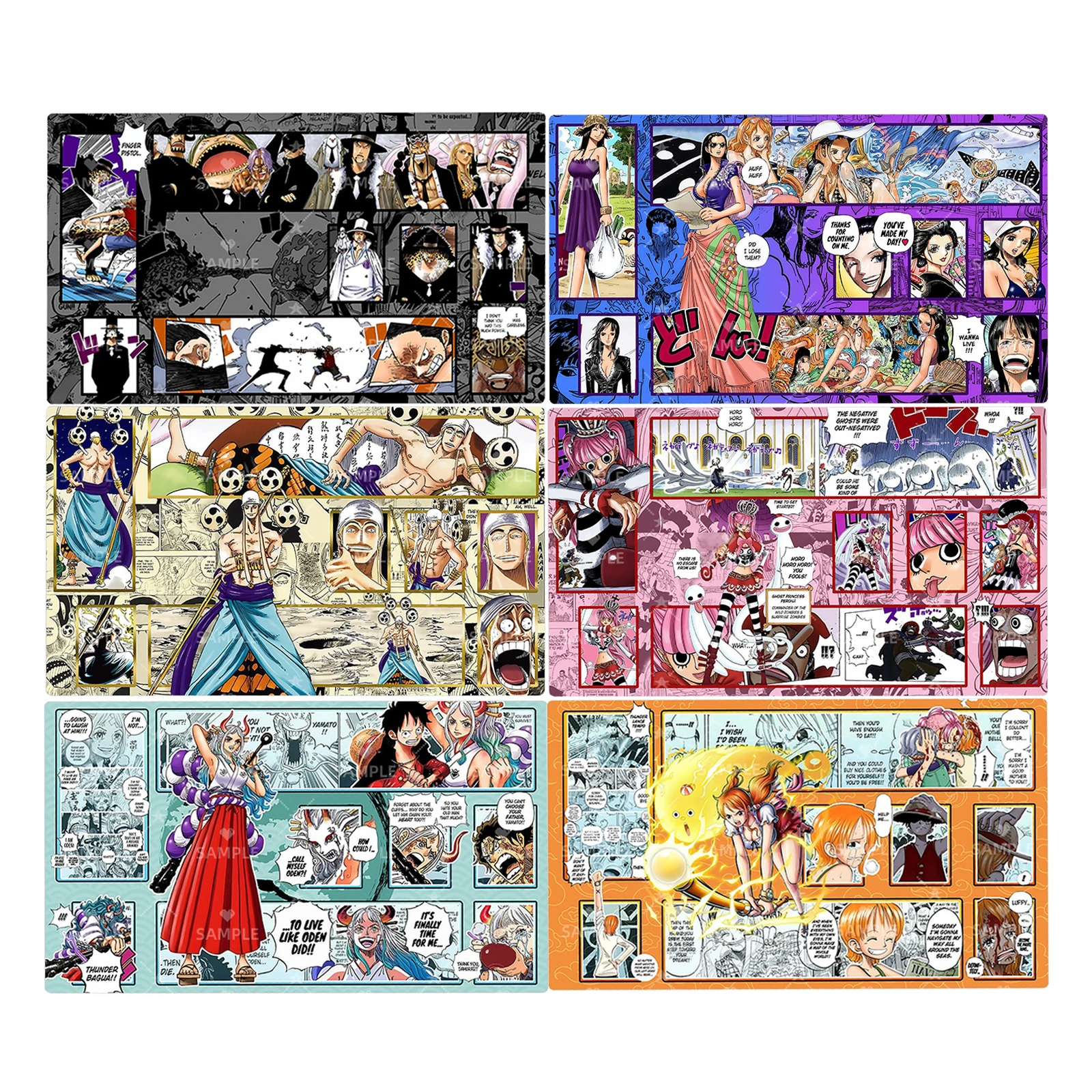 

600X350X2Mm Diy One Piece Opcg Perona Nami Card Battle Mat Opcg Buggy Enel Robin Single Player Board Game Card Battle Card
