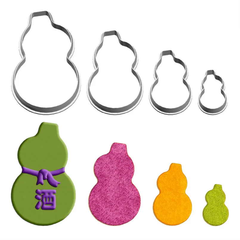 

Four Specifications Cartoon Vegetables and Fruits,Bottle Gourd,Plastics Mould,Cake Fondant Tool,Cookie Sushi and Fruit Cutters