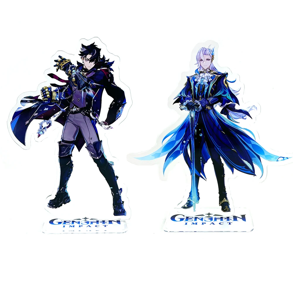 Genshin Impact Fontaine characters version 4.1 Wriothesley Neuvillette acrylic standee figurines desk decoration cake topper