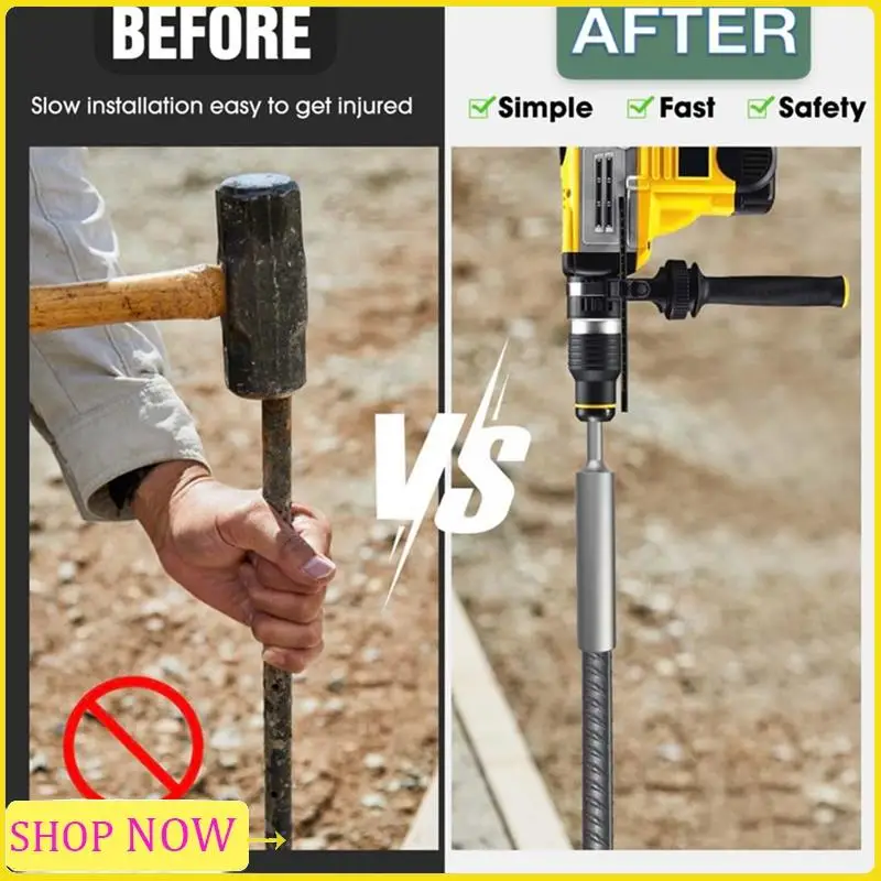 SDS-Plus Ground Rod Driver For 5/8Inch & 3/4Inch Rods - Durable And Professional,SDS Plus Hammer Drills Durable Easy To Use