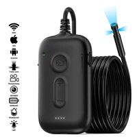 Endoscopio Industrial WIFI, boroscopio de inspección de tuberías de coche, cámara de enfoque automático HD1080P, lente Triple doble individual, LED impermeables, 2600mAh