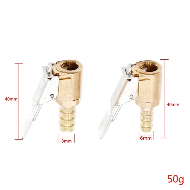 Portable Inflatable Pump Connector Car Tire Air Chuck Compressor Tire Inflator Tire Chuck with Barb Connector for Hose Repair image 6