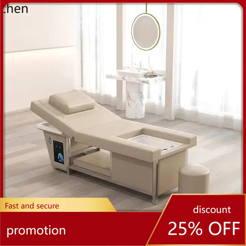 

Электрическая регулируемая кровать с шампунем CZ, салон красоты, терапия головы, ванна для ног, встроенная кровать, кровать для циркуляции воды