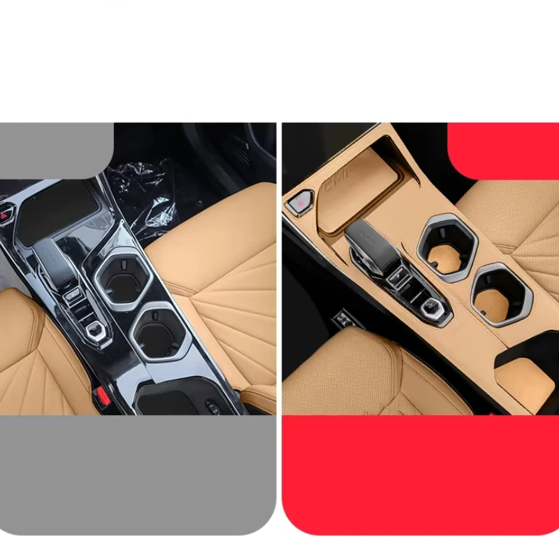 For Geely Atlas 2nd Gen Starray 2024 Car Shift Panel Pad Gear Position Sticker Water Cup Anti Slip Door Slot Pad Accessories