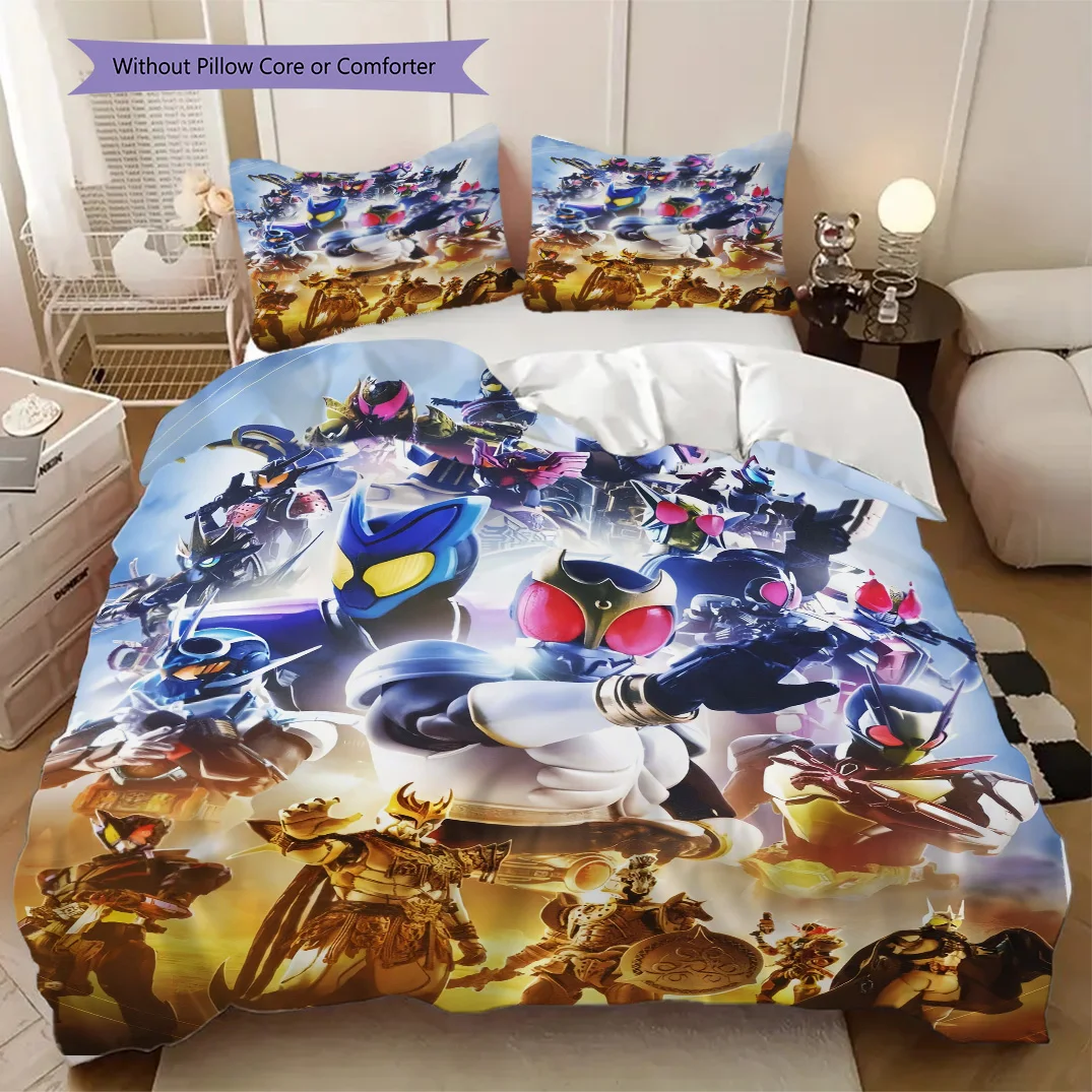 Kamen Rider Soft and Comfortable Duvet Cover, Children's Bedding Set Gift, Extra Large Size, Various Sizes Available LXR82