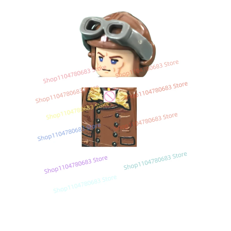 

MOC Building Blocks New Mini Doll Military German Leather Version Toy Assembled Collectibles Ornaments Holiday Gifts