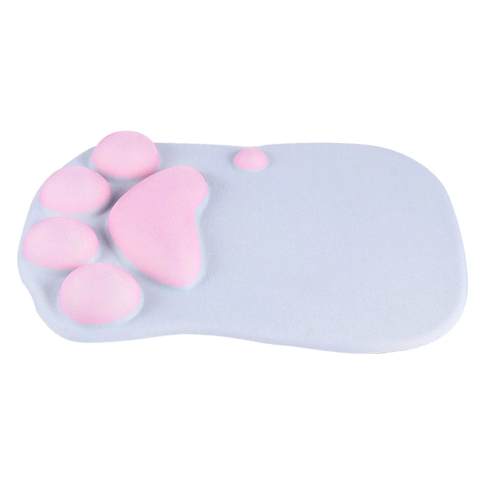 

Mouse Pad with Wrist Support Silicone Sbr Spandex Cat Paw Shape Ergonomic Anti Slip for Computer Laptop Office Home Workstation