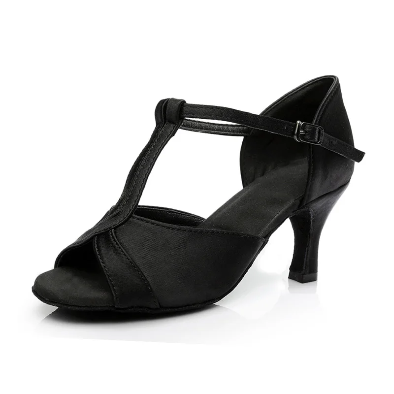 Scarpe da ballo latino per ragazze da 5 cm 7 cm con suola morbida Tacchi alti Scarpe da performance resistenti per bambini Scarpe da ballo con precisione