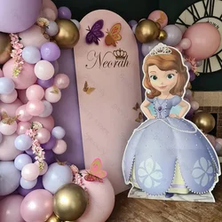 127pcs/Set Princess Sofia Arch Garland Kit Foil Balloons Baby Shower Girl's Birthday Party Decoration Kids Toys Latex Air Globos