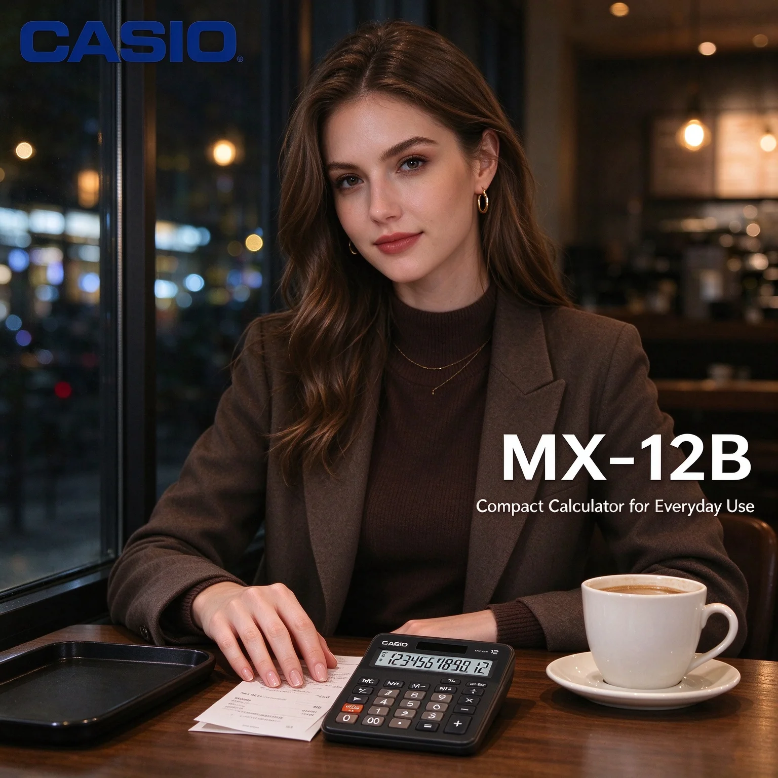 Casio Solar Desktop Calculator MH12/DH12/DH14/MX12B/MX120B/AX12B/AX120B, comfy keys for home budget and daily calculation