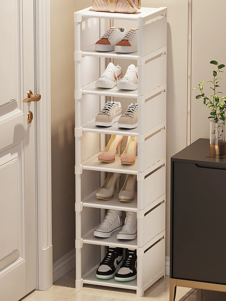 Stackable shoe rack for living room Shelves Large Capacity Space Adjustable Saving Shoes Cabinet Home Use Simple Shoe Stand