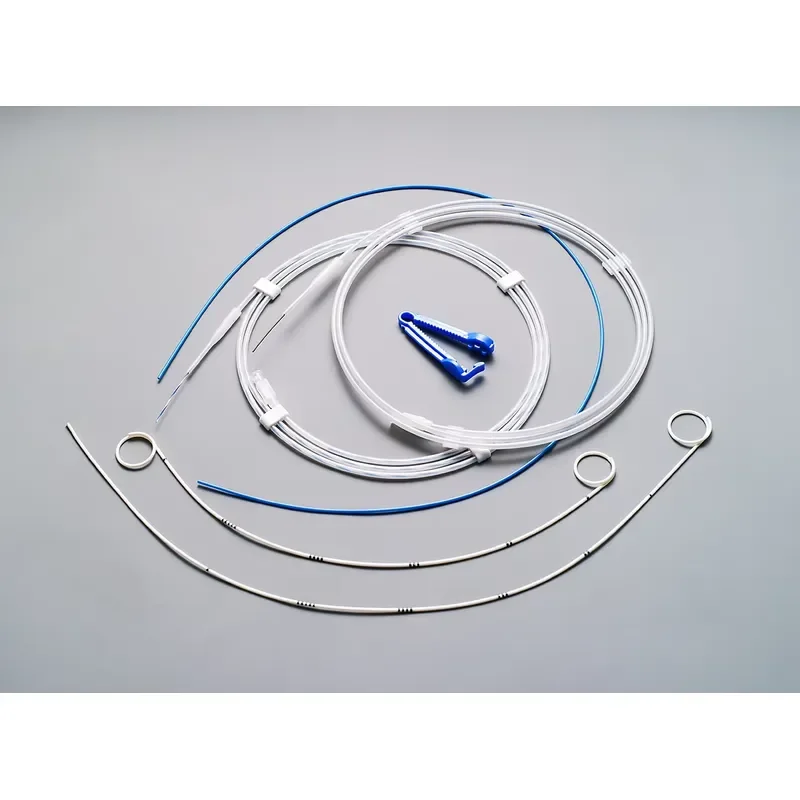 Urological Medical Disposable Pigtail Catheter Ureteral Stent Set Percutaneous Nephrostomy Manual 4F-8F 75cm/50cm