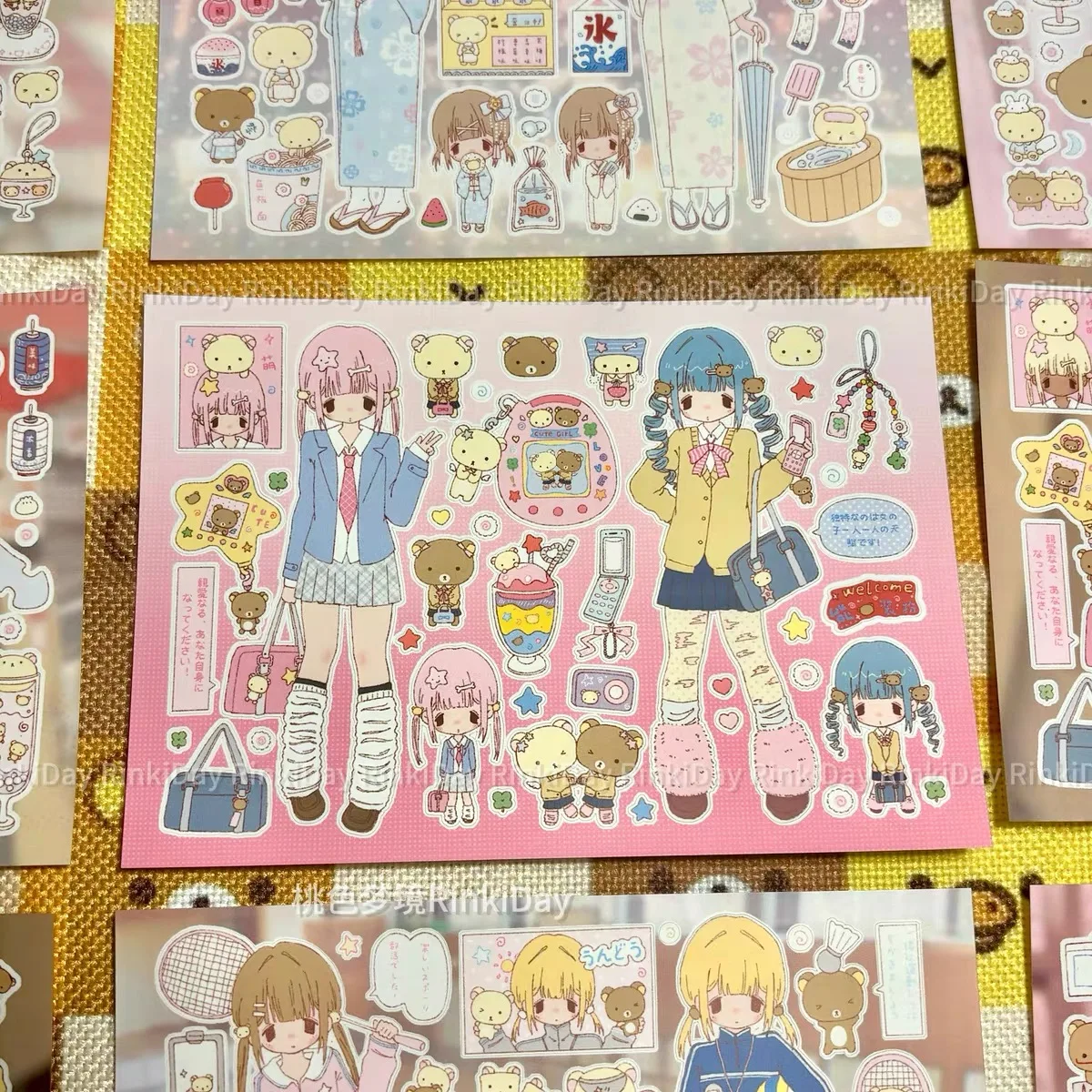 Antiker Mädchenaufkleber, wasserfester Aufkleber