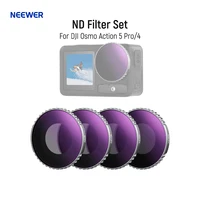 NEEWER-Juego de filtros ND para Action 5 Pro, accesorios para Cámara de Acción, vidrio óptico HD multicapa para DJI Osmo Action 5 Pro/4