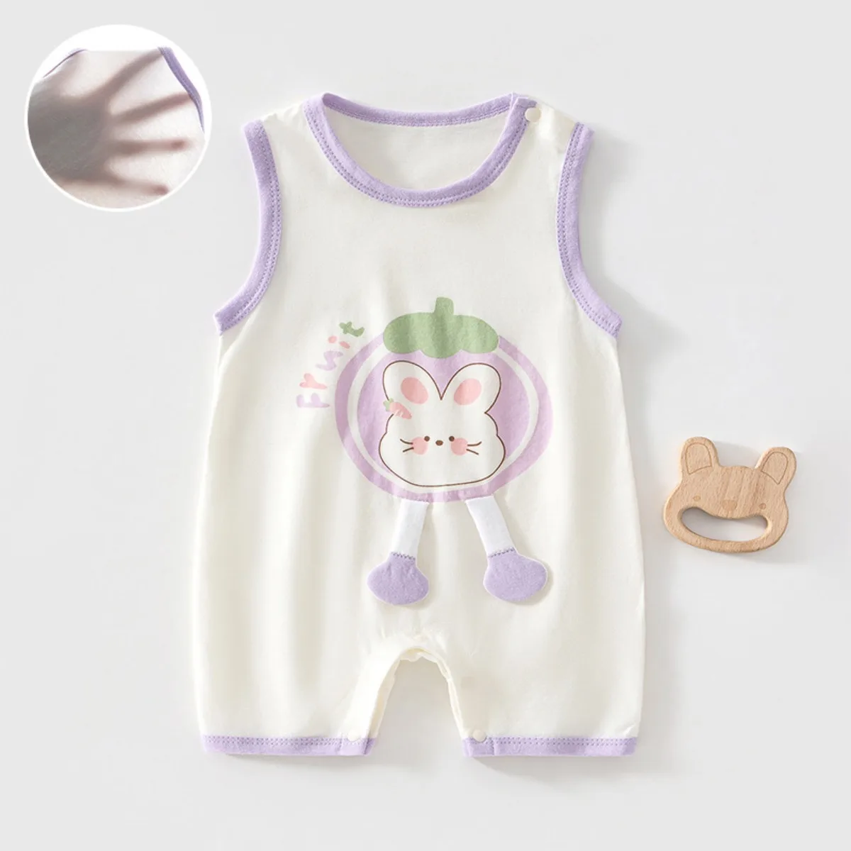 New Arrival Infant Summer Sleeveless Short Onesie 0-18M Baby Boy Girl Pure Cotton Breathable Romper Toddler Lightweight Bodysuit