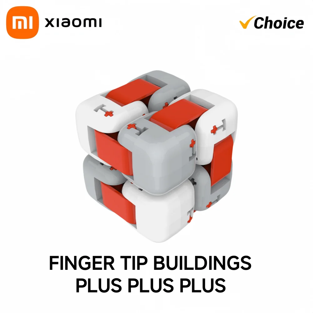 Xiaomi Mitu الملونة تململ مكعب سبينر سبعة مفاجأة الإصبع بنة الطوب لعبة ألغاز تجميع جديد #6