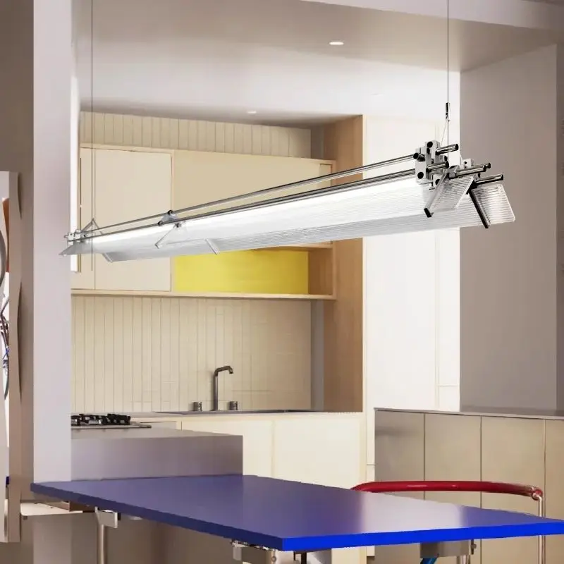 

Bauhaus Restaurant Optical Axis Straight Pendant Light Retro Industrial Style Exhibition Hall Coffee Shop Light