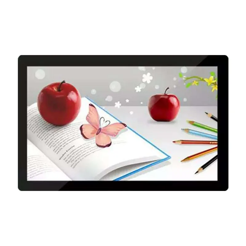 Inch wall-mounted LCD advertising machine, split-screen display player, touch monitor all-in-one machine