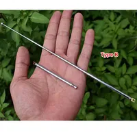 10pcs Radio Telescopic Rod Antenna 5 Sections Dielectric Remote Control Alarm Toy Car Aviation Model Airplane Antenna  Toy Model