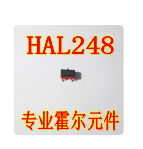 20PCS HAL248 TO-92S  silk screen printing 248 SOT-23 surface mount fully low-power Hall element sensor tube