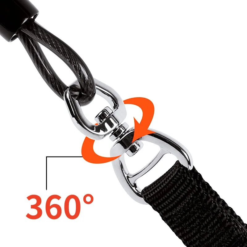 Dog Leash P Chain Steel Wire Leashes for Dog Walking Adjustable P Rope Comfortable Handle Dogs Leash Puppy Training Pet Supplies