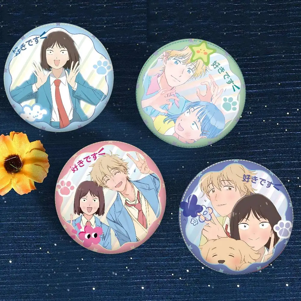 Skip And Loafer Anime 32/44/58mm Handmade Pin Round Funny Snap-in Brooches for Backpack Cothes Accessories Badge Hat Decoration