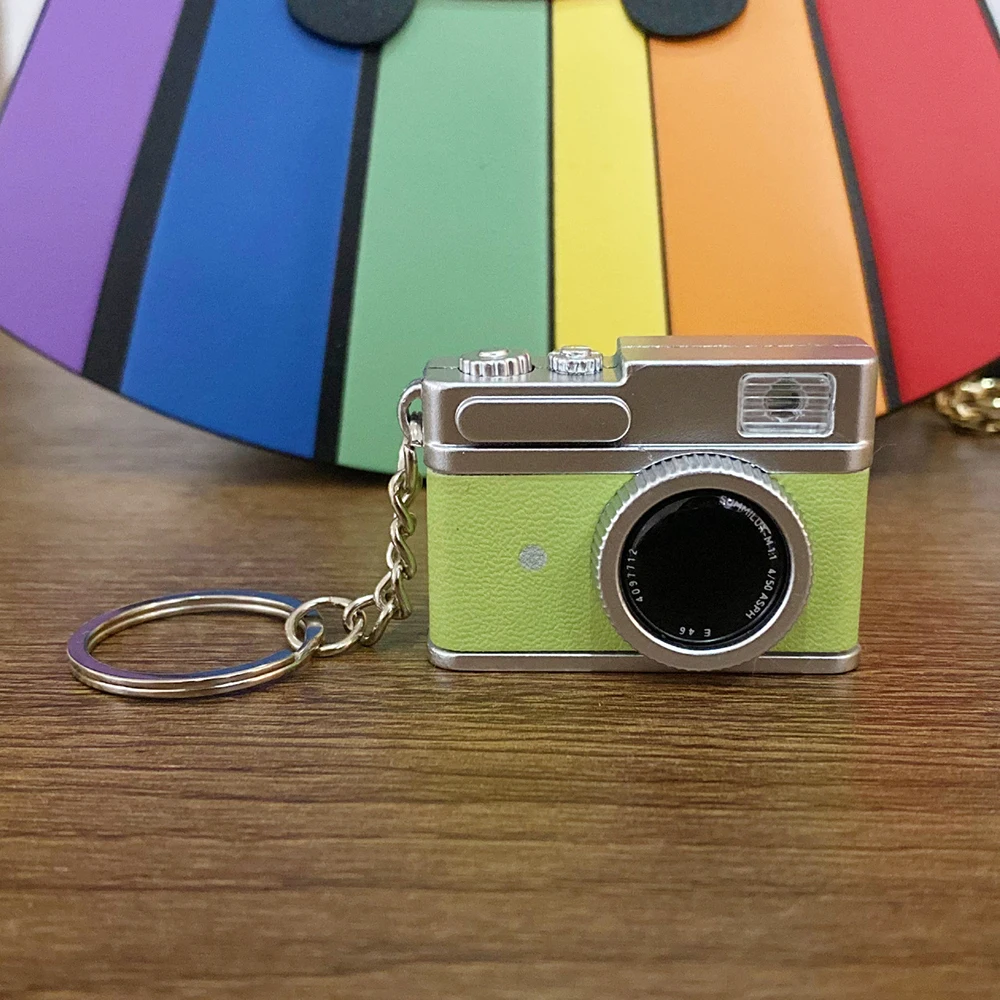 Cute Camera Key Pendant Cute Small Camera Charm Flashing Sound Keychain Unique Mini Camera Keychain For Party Favor Gift