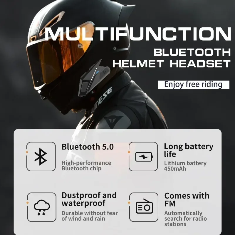 VR robot YZ06 Motorcycle Helmet Headset Bluetooth 5.0 Handsfree Headphones FM Raido Long Stanby Wireless Stereo Music Player