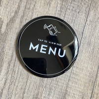 10cm Load your Digital menu directly to your guests' phone With NFC Menu Plate