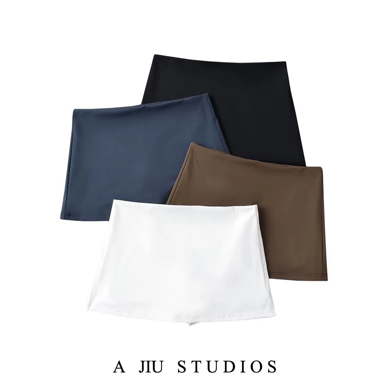 

American Street Sle Spor Skirt Sexy Trendy Low Waist Elastic Bodycon Ultra ort Skirt Prevents Exposure Pure Desire