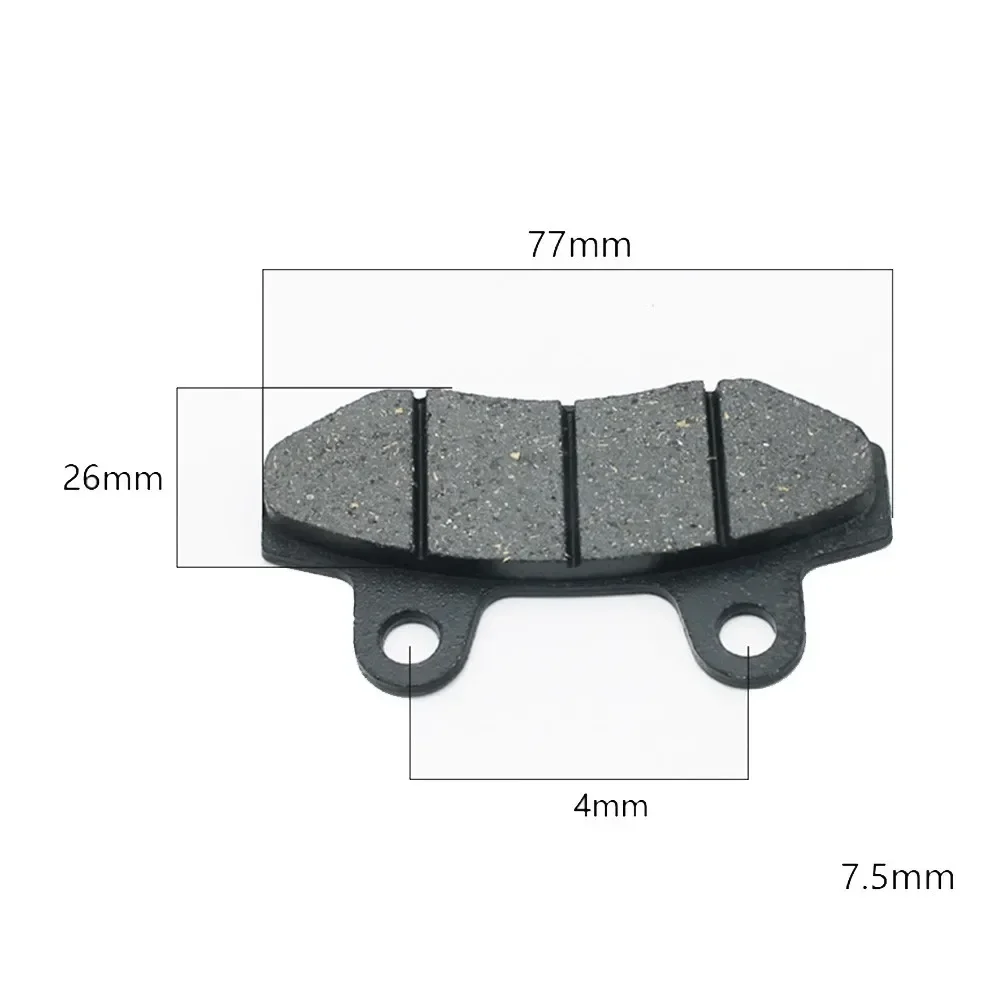 100g Brake Pads Black Brake Pads For 49cc 50cc 125cc 150cc Gy6 Scooter Front Disc Moped Resin+Metal Protable Useful