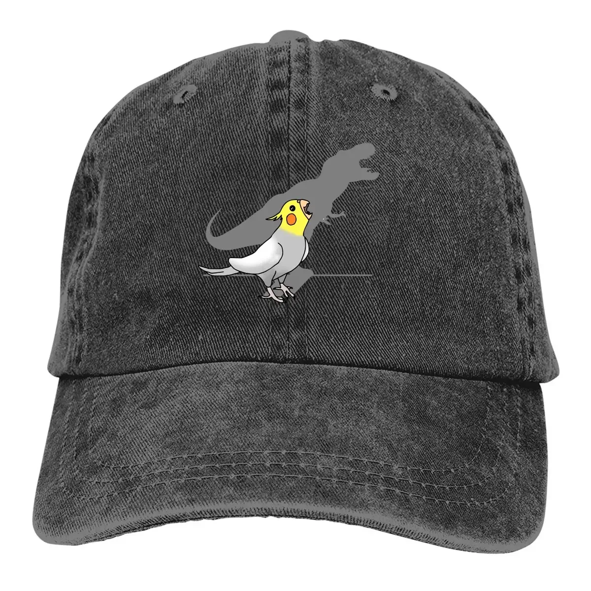 

Dinosaur Shadow Baseball Caps Peaked Cap Parrot Birds Pet Sun Shade Hats for Men