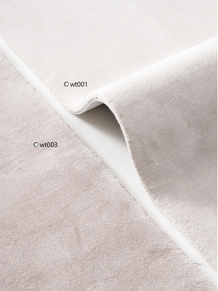 

Luxury Handmade Carpet Living Room Large Thick Villa Decor Floor Mat Solid Color Soft Bedroom Carpet Solid Color Simple Area Rug