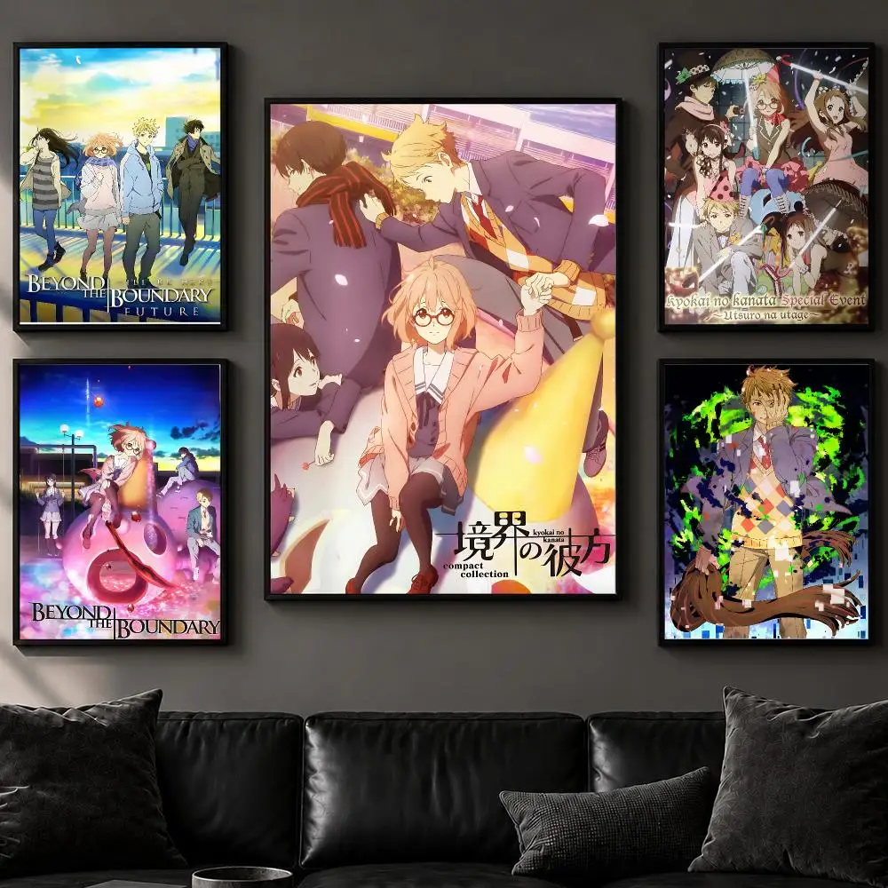 Anime B-Beyond the BoundaryS Poster Art  Self-Adhesive No Glue Residue Wall Decor for Bedroom Living Room