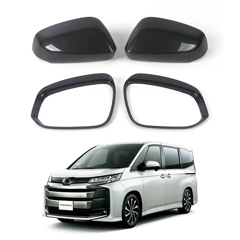 

For 23 Toyota VOXY NOAH 90 series reversing mirror cover carbon fiber rearview mirror shell rain eyebrow decorative sticker