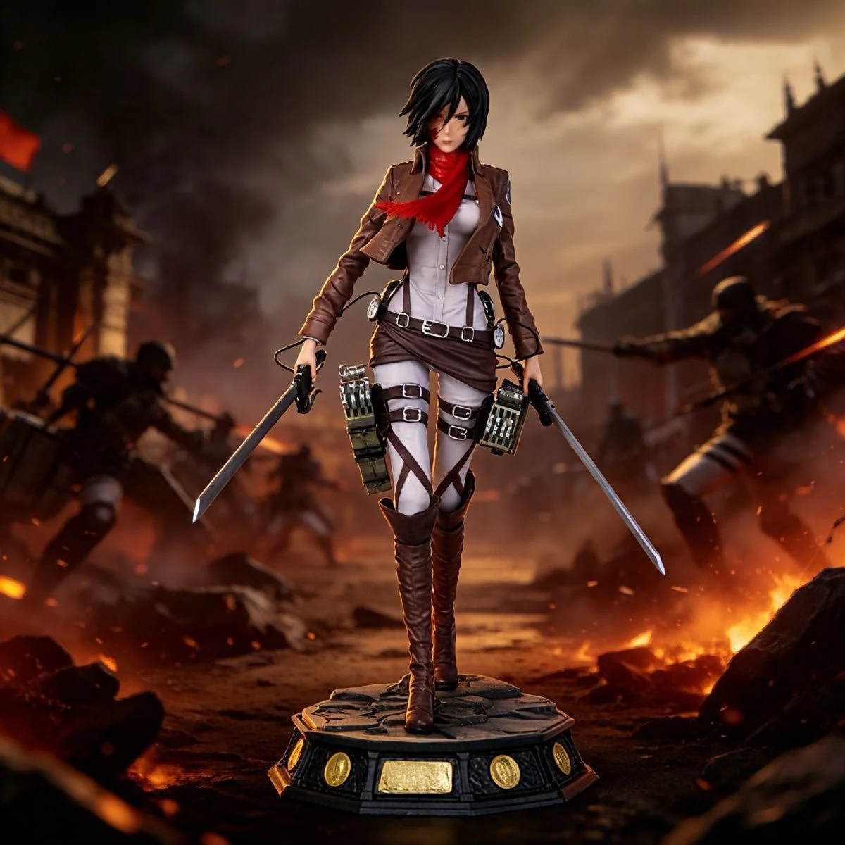 30cm-attack-on-titan-figure-mikasa·ackerman-anime-figures-action-figure-models-pvc-statue-collection-toys-desk-ornament-gifts