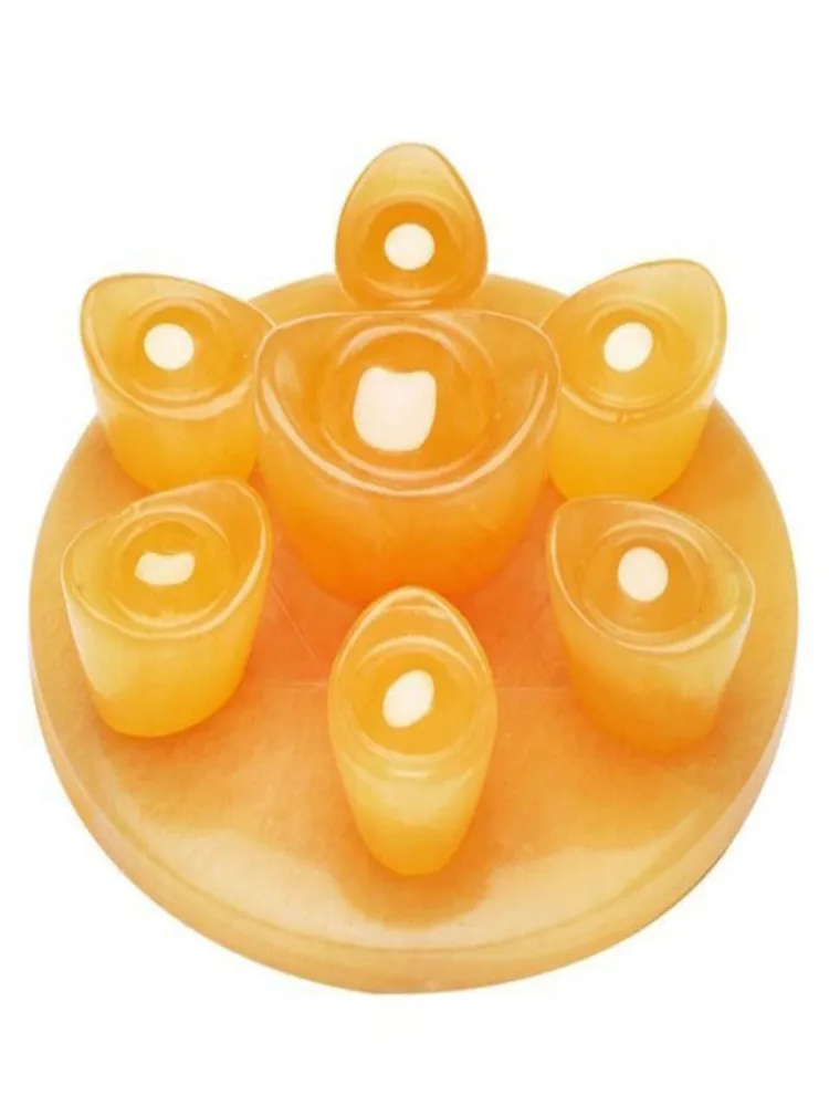 Natural crystal topaz seven-star array decorative items for home decoration