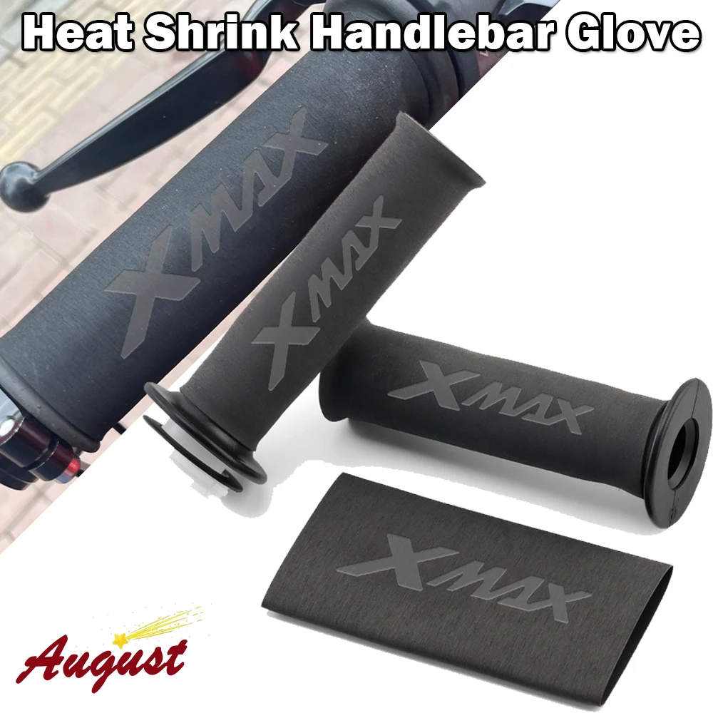 For YAMAHA XMAX 125 250 300 400 X-MAX All years Motorcycle Universal Heat Shrinkable Grip Cover Non-slip Rubber Grip Glove