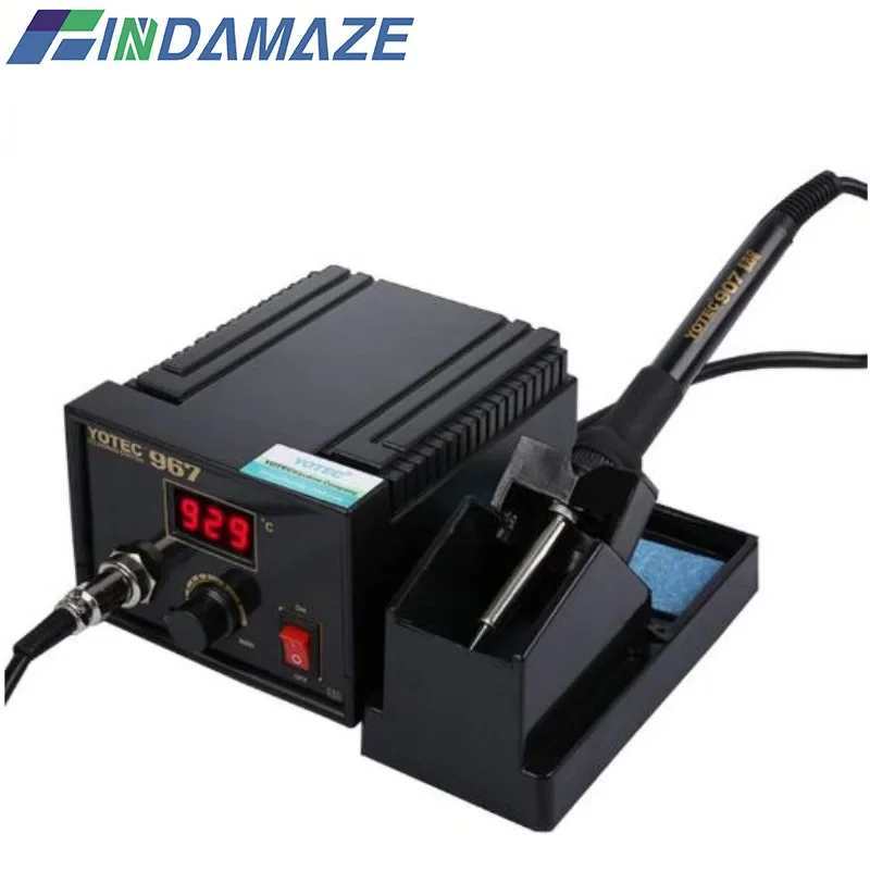 FINDAMAZE 110-265V 967 Power Electric Soldering Station SMD Rework Welding Iron Holder Set