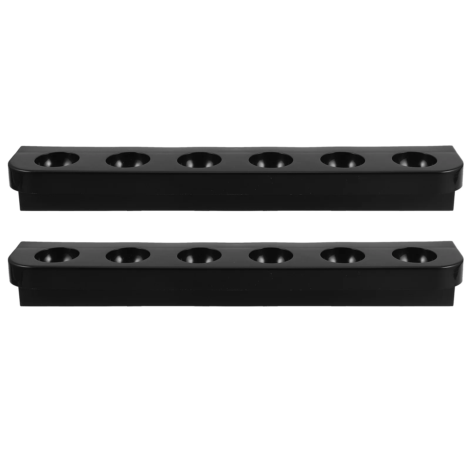 

1Pair Plastic Pool Rack Multifunctional Cue Holder 6 Slots Pool Table Cue Rest Snooker Billiards Equipment Organizer