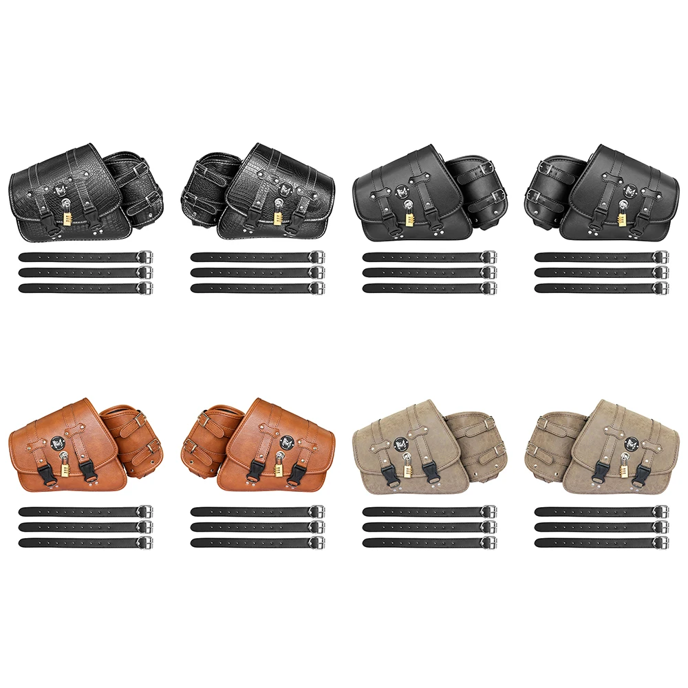 Best-selling vintage For Harley motorcycle riding bag knight cruise prince electric bike side pocket saddle equipment toolsor