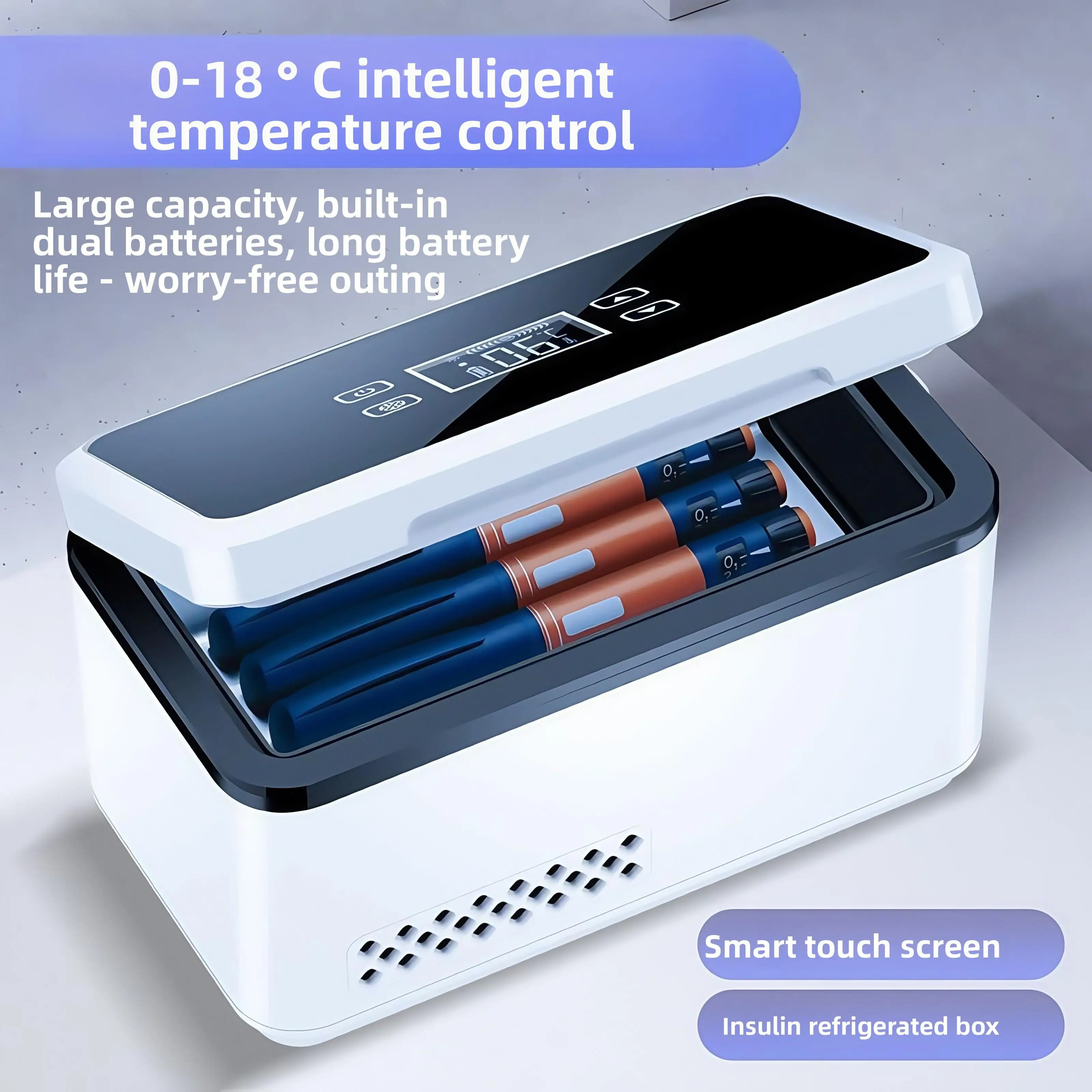 Insulin refrigeration box, business travel, portable insulin medicine refrigeration constant temperature box, mini refrigerator