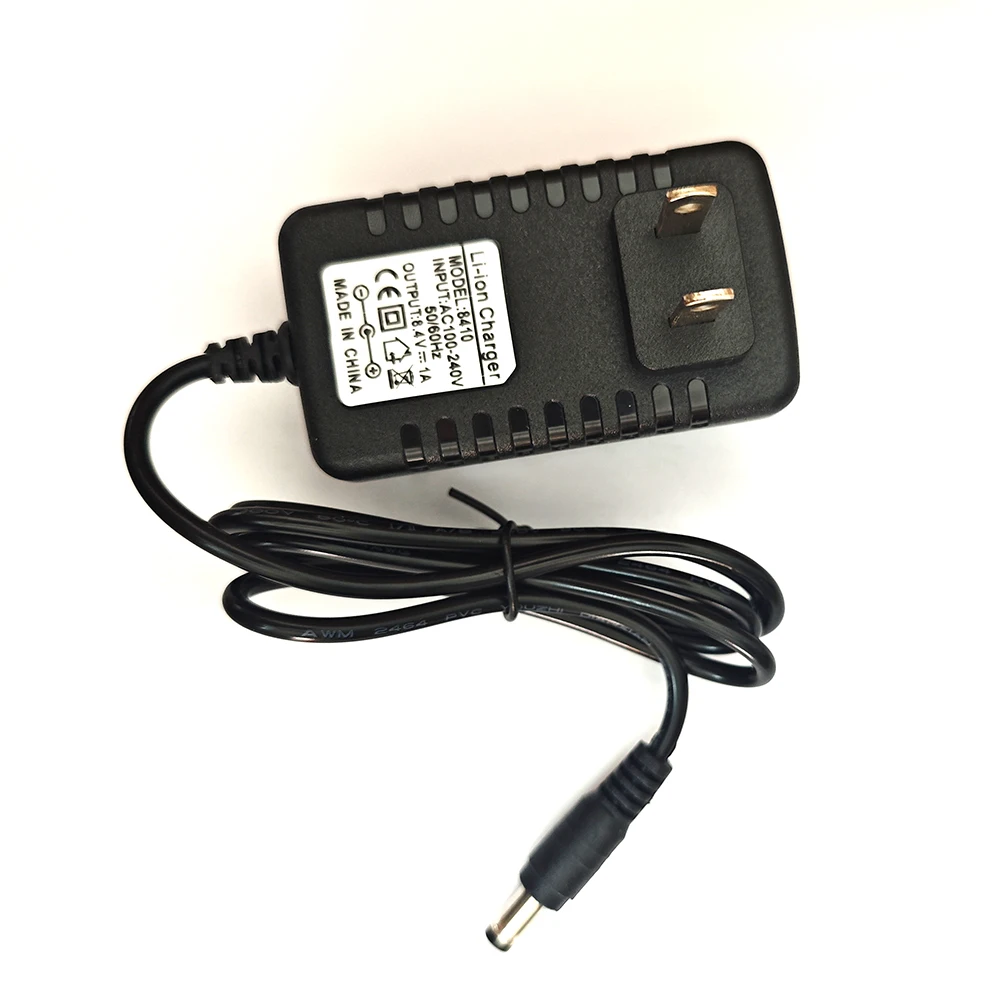 8,4V 500MA 1A 1,5A 2A Lithium-Ionen-Akku-Ladegerät 8,4V500MA 8,4V1A 8,4V1,5A 8,4V2ADC 5,5*2,1MM