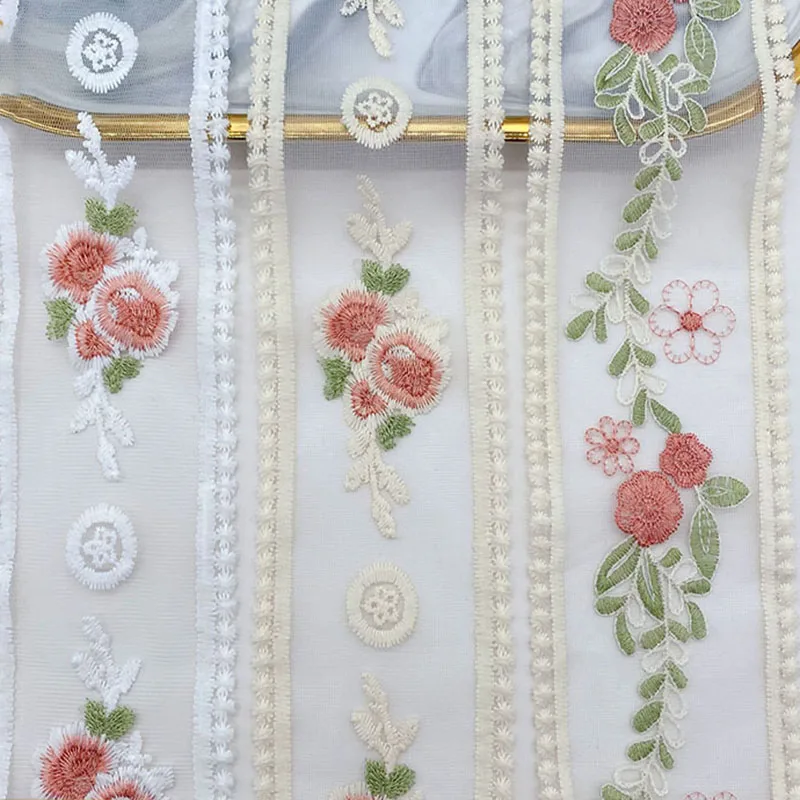 

1 лот/30 ярдов, кружевная тесьма ручной работы с вышивкой роз, лента для бантов, аксессуары для рукоделия, кружевная отделка для головных уборов