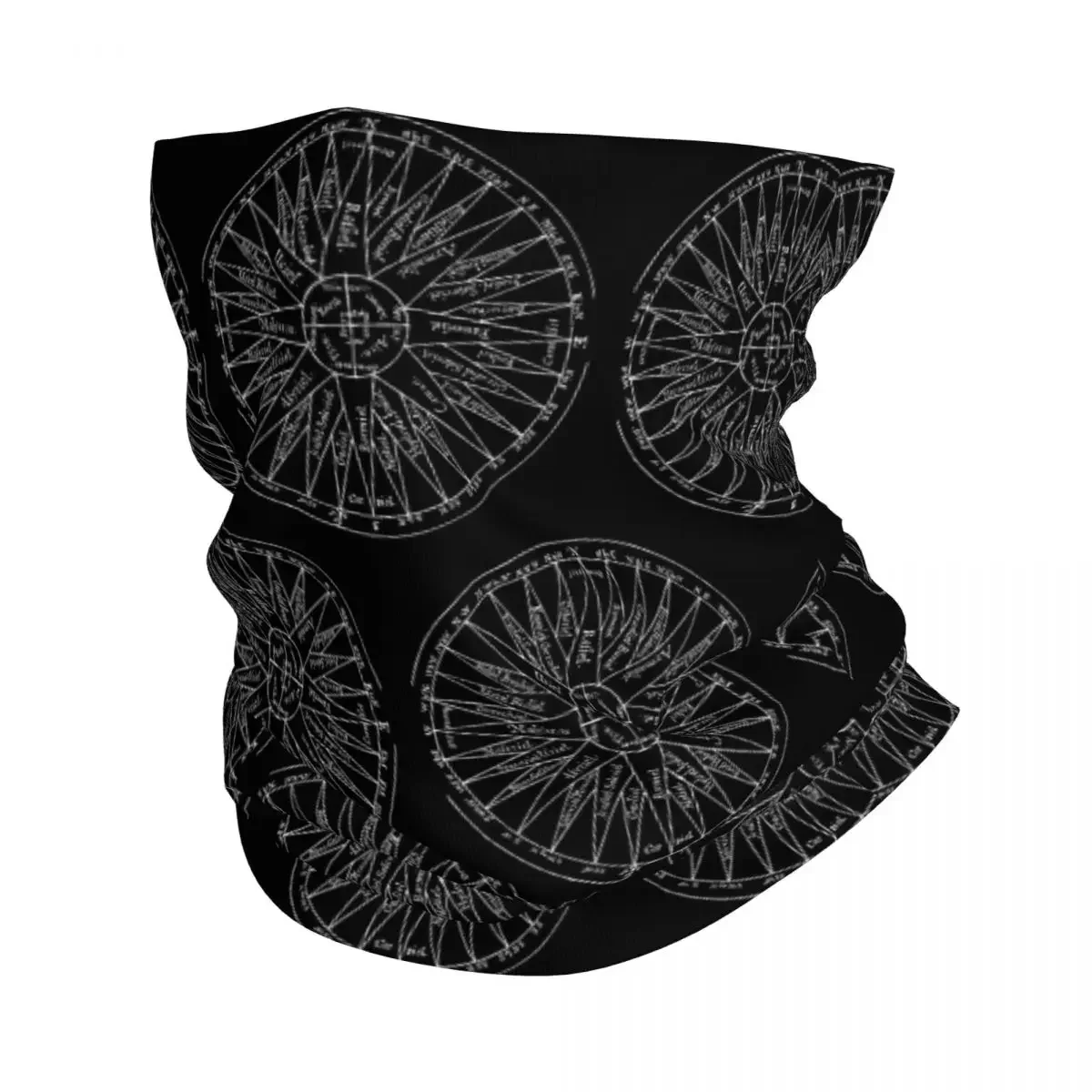 Compass Bandana Neck Cover Printed Balaclavas Mask Scarf Multi-use Headwear Riding for Men Women Adult Windproof