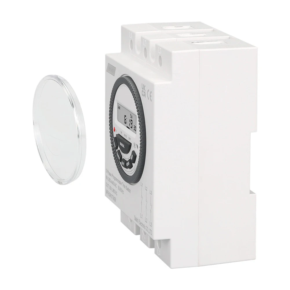 Three Phase 380V Timer Switch TM619 with 18 On Off Points and Battery Backup for Reliable Water Pump Timing Control