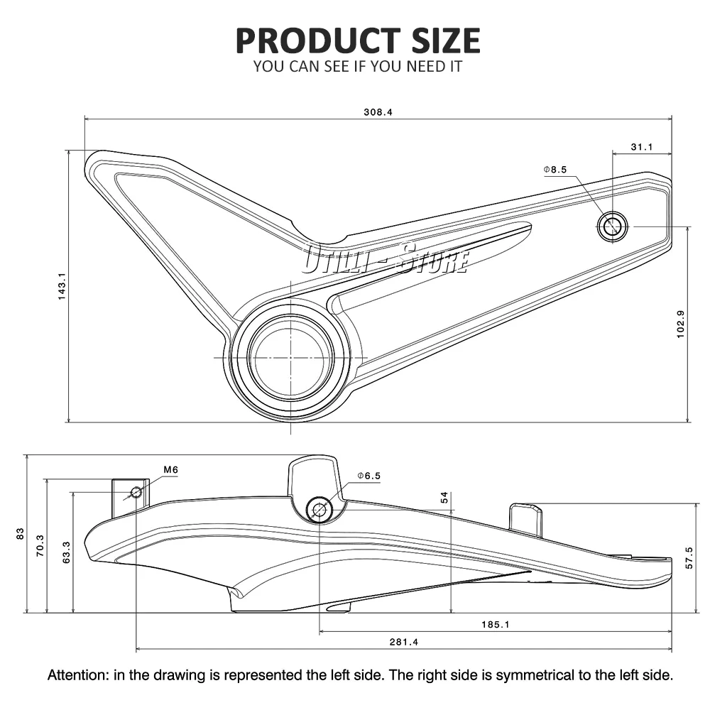 New Motorcycle Side Panel Mid Fairing Seat support For BMW R9T R NINET Pure RNINET Racer R nineT Scrambler Rninet Urban GS